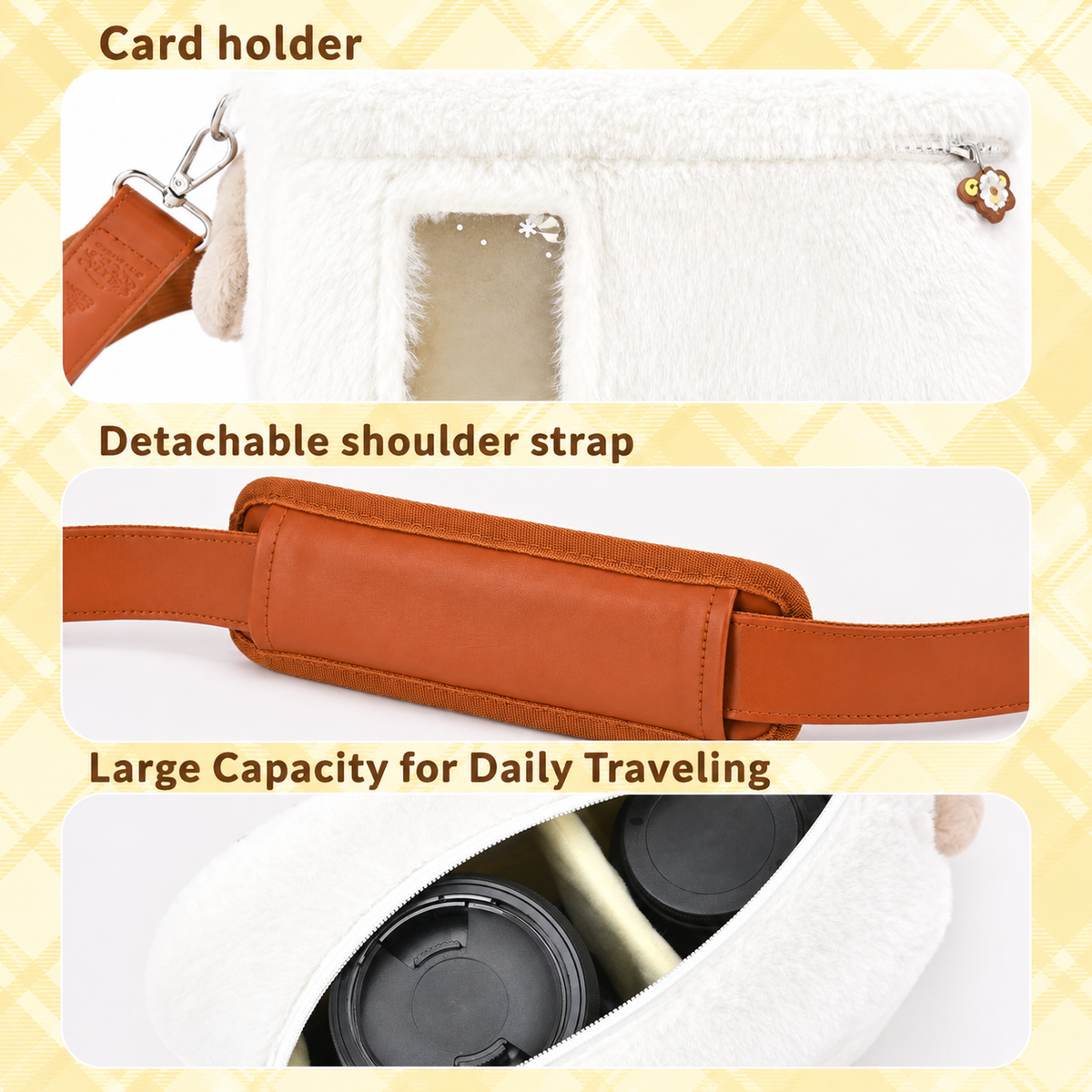 Pompompurin Plush Camera Carrying Bag