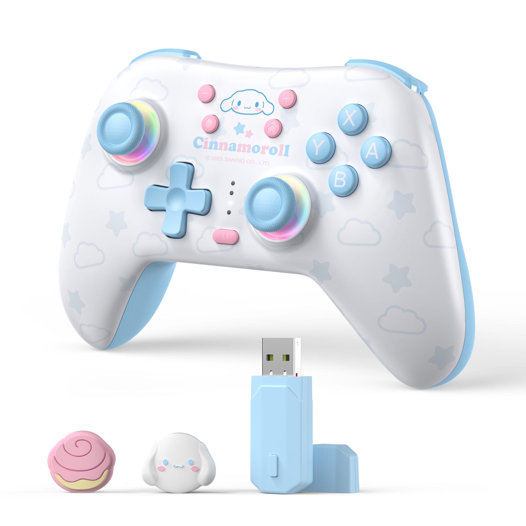 GeekShare Cinnamoroll & Pompompurin Gamepad with Receiver Set For Switch 2/Switch 2017/PC GeekShare Cinnamoroll & Pompompurin Gamepad with Receiver Set For Switch 2/Switch 2017/PC
