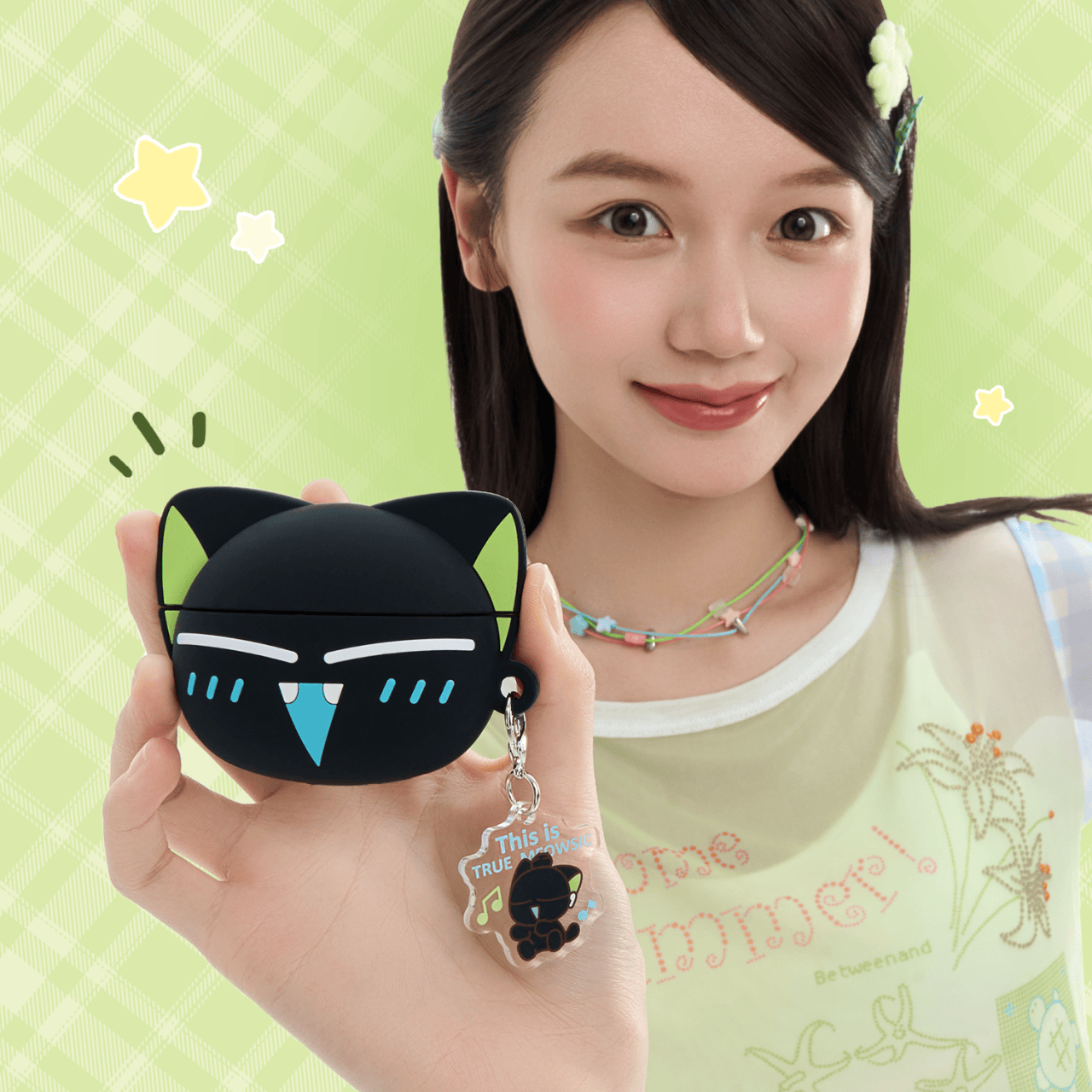 Luo Xiaohei Meow Beat Protective Case for AirPods 4