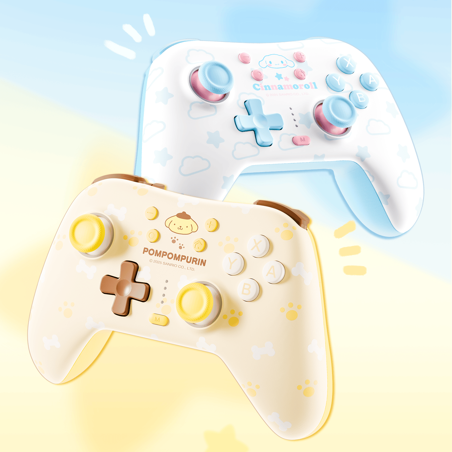 Cinnamoroll & Pompompurin Wireless Gamepad: The Cutest Way to Play on Switch and PC
