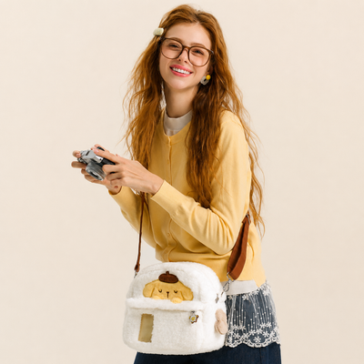 Pompompurin Plush Camera Carrying Bag