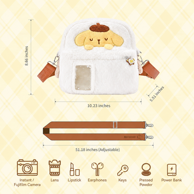 Pompompurin Plush Camera Carrying Bag