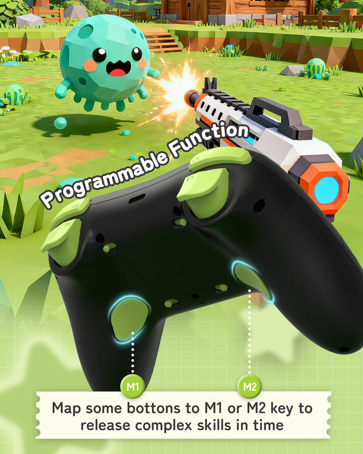 Luo Xiao Hei Wireless Controller - Multi-Platform, RGB, Gyro