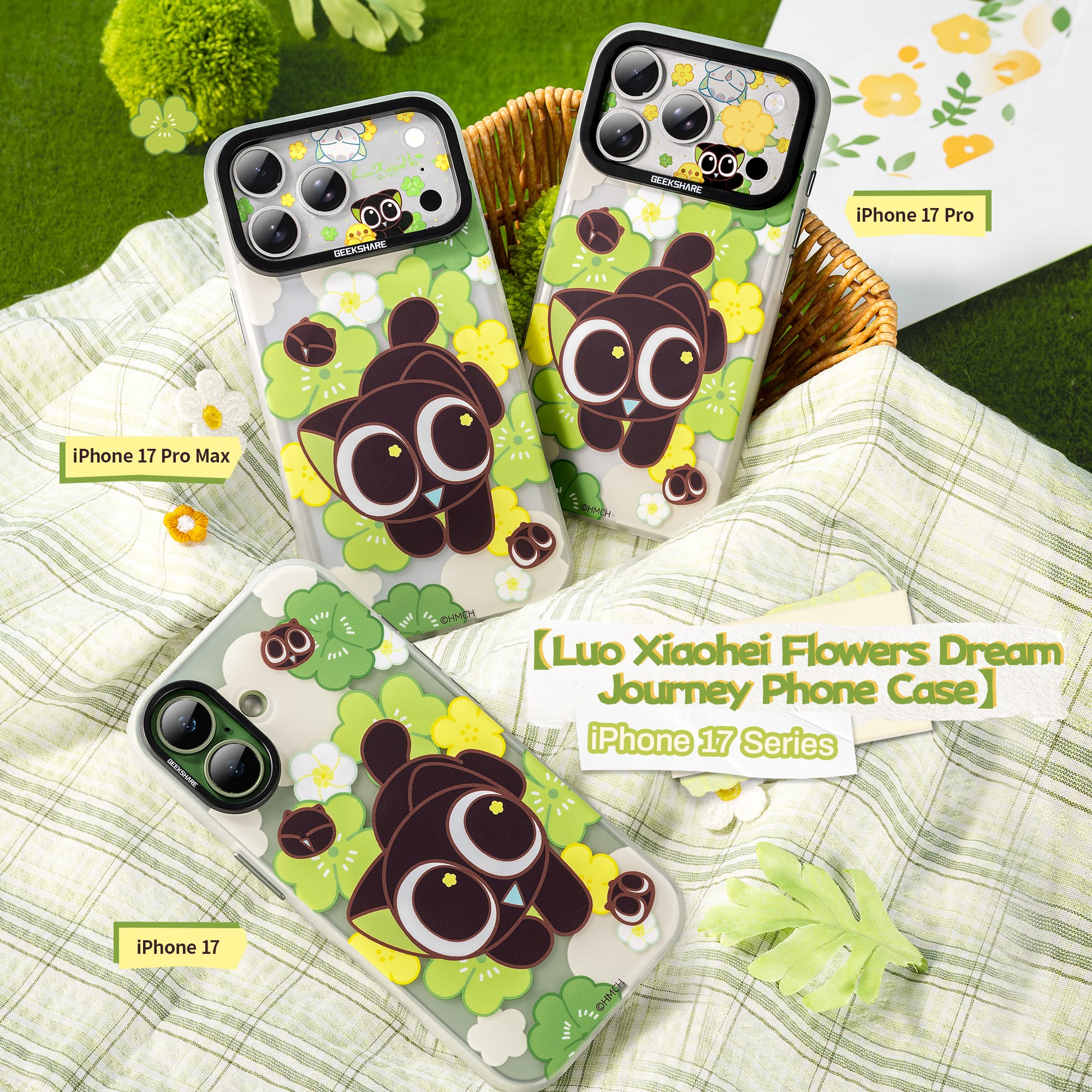 Luo Xiaohei Floral Dream Journey Case for iPhone 17 Series