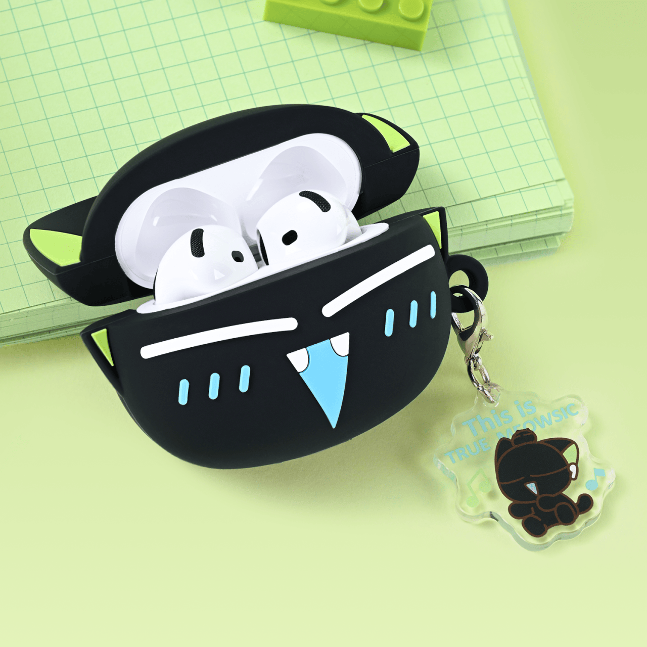 Luo Xiaohei Meow Beat Protective Case for AirPods 4